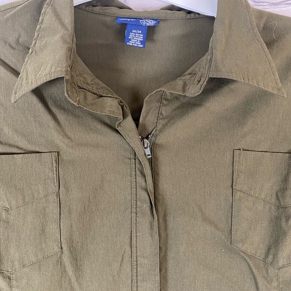 Venezia Green Military Style Jacket Coat size 26/28 - Picture 3 of 9